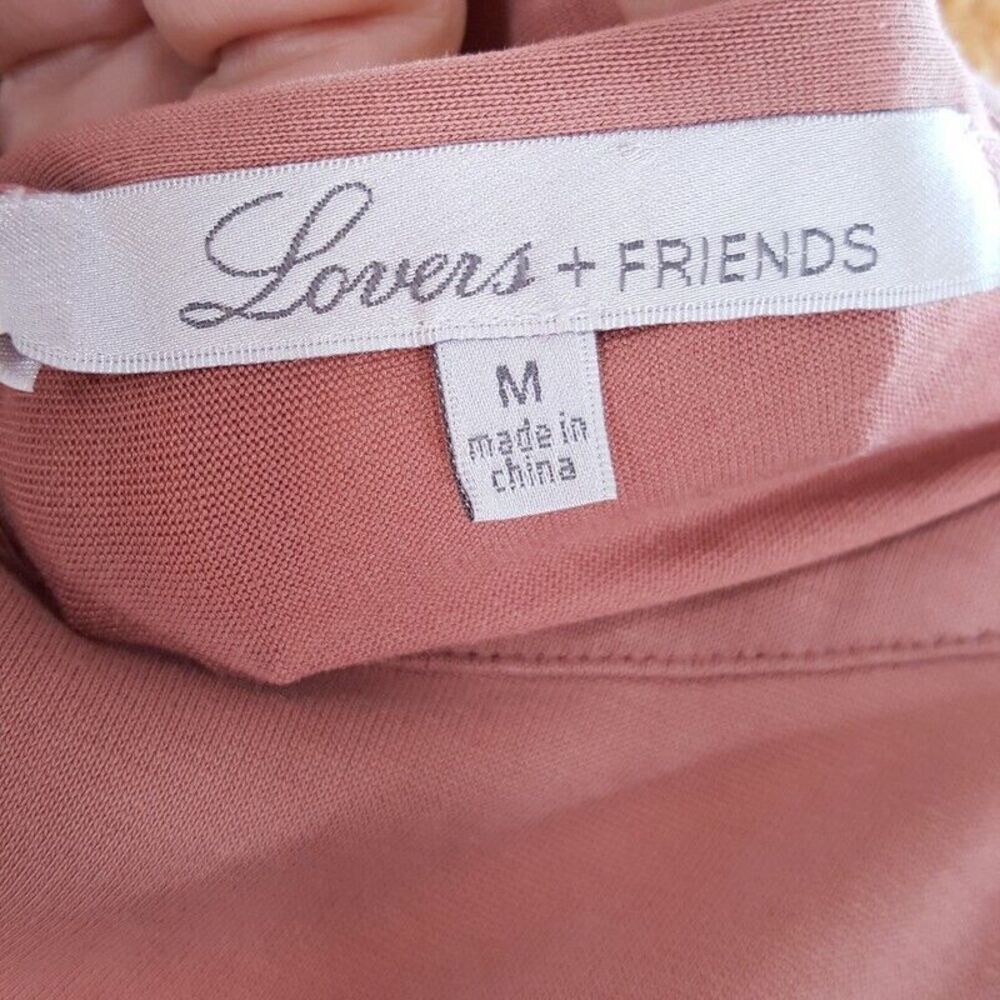 Lovers Friends Womens Dress Pink Maxi Ruched Thigh High Slit Stretch Obsessed View 5
